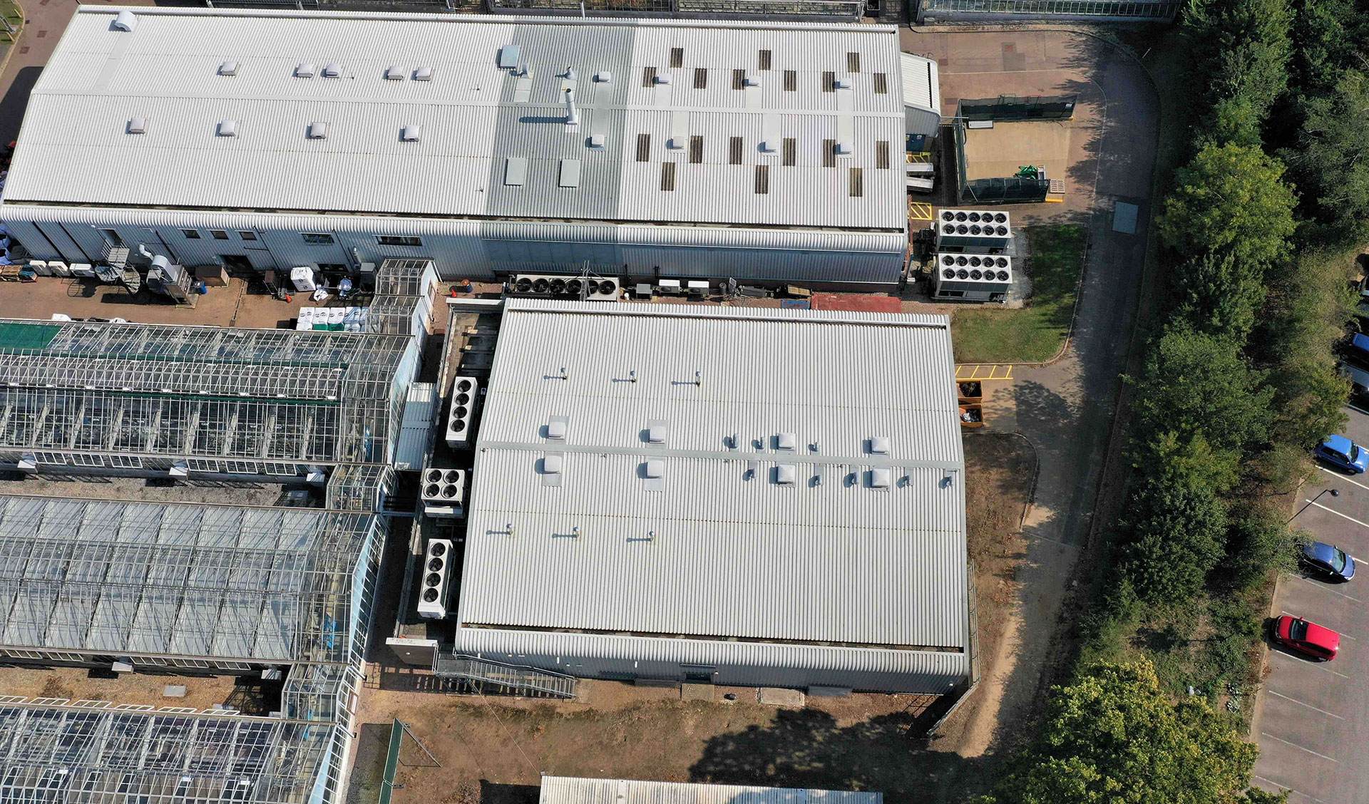 Aerial drone view of a residential development photographed by Proper Property Planning