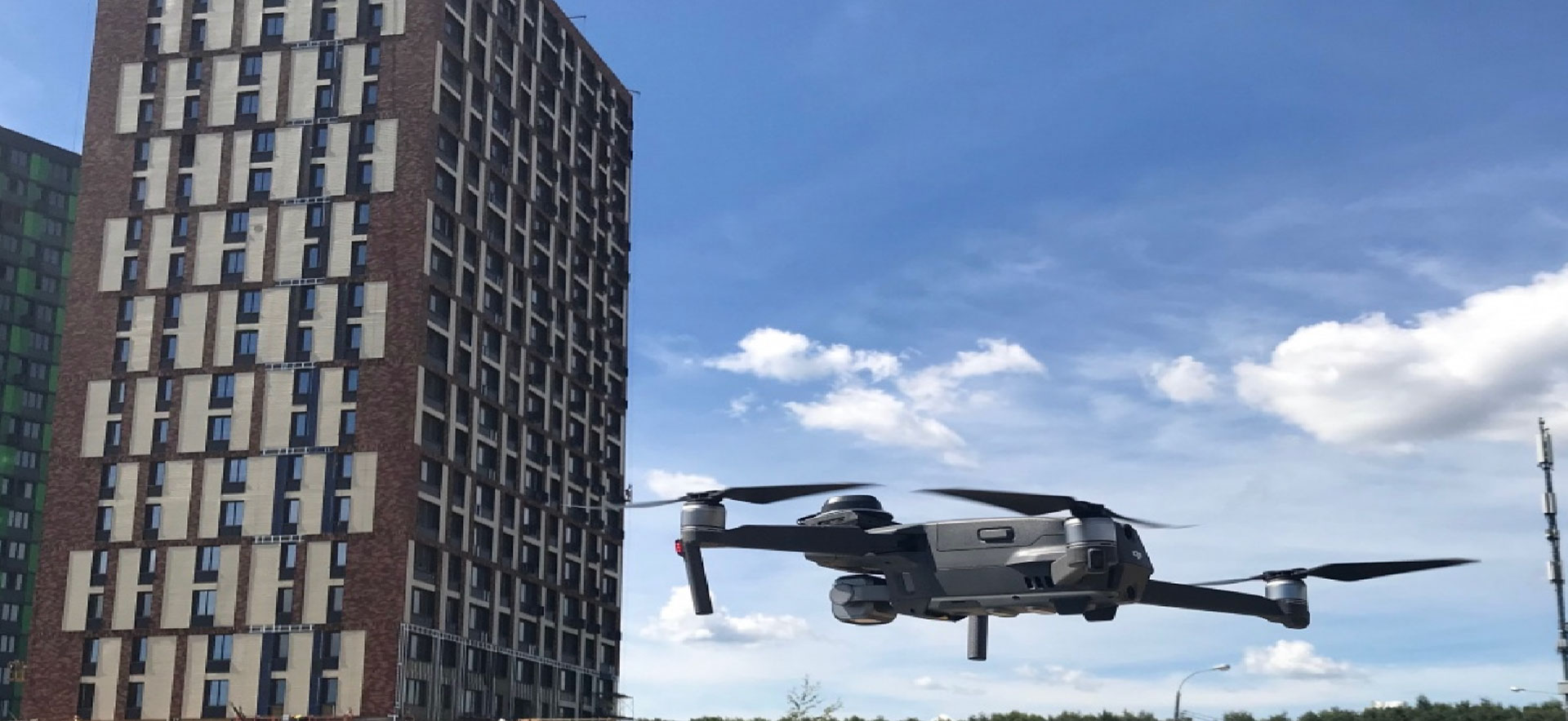 High-rise cladding inspection by drone